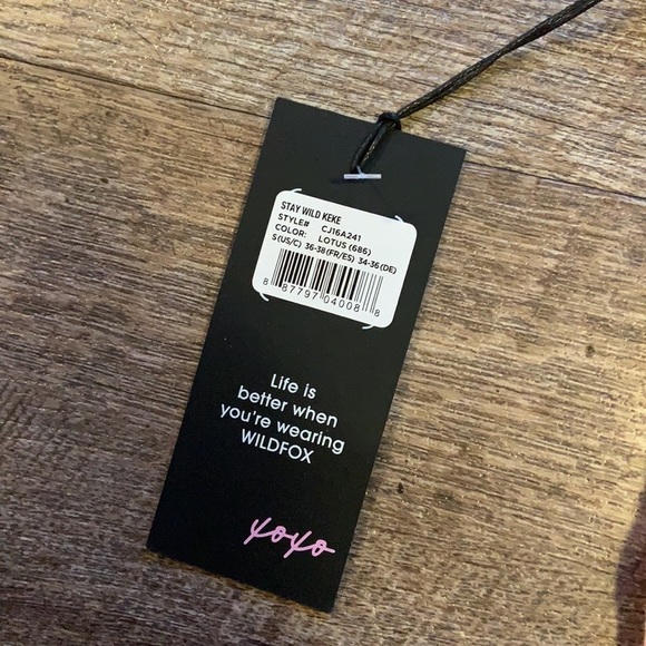 Wildfox Pink Leopard Stay Wild Graphic Tee Shirt - Picture 7 of 7